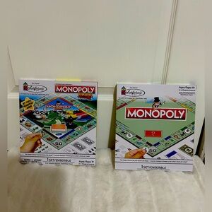 Colorforms Monopoly Hasbro Mini Board Game 2 Pck